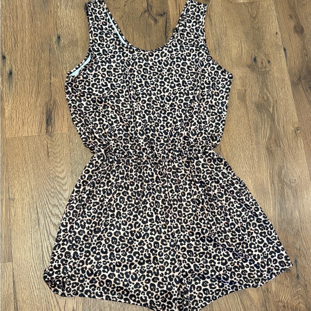 Leopard Print Romper